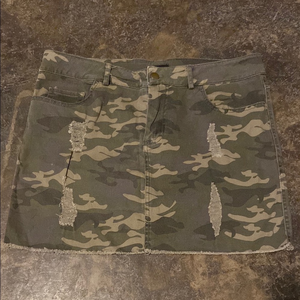 Camouflage Mini Skirt